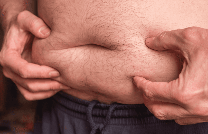 Fat distribution completely changes after 40. 