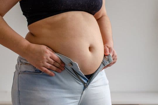 Due to decreased estrogen levels, fat distribution completely changes during menopause.