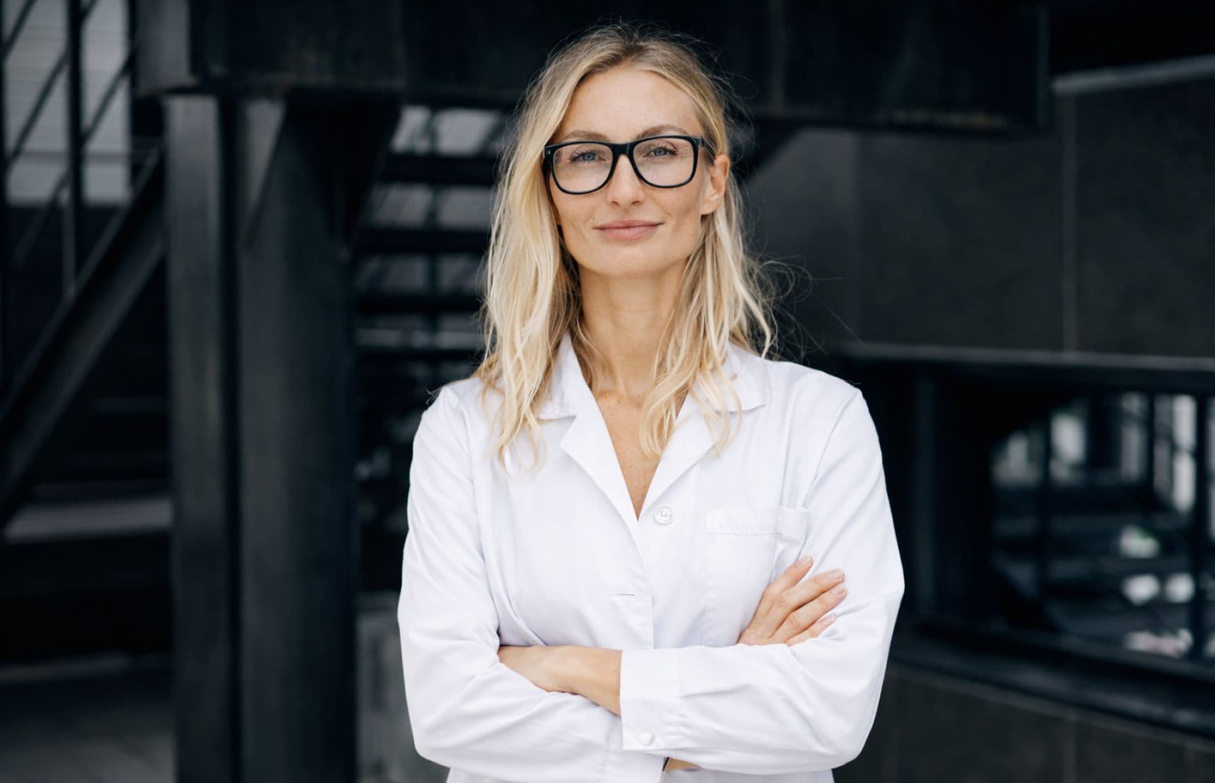 A female doctor.