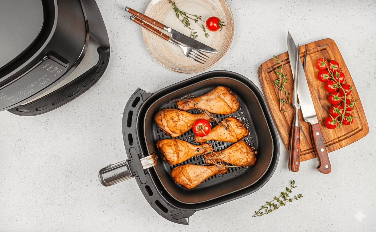 air fryer and food