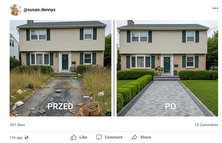 Susan's house after using Brainway.