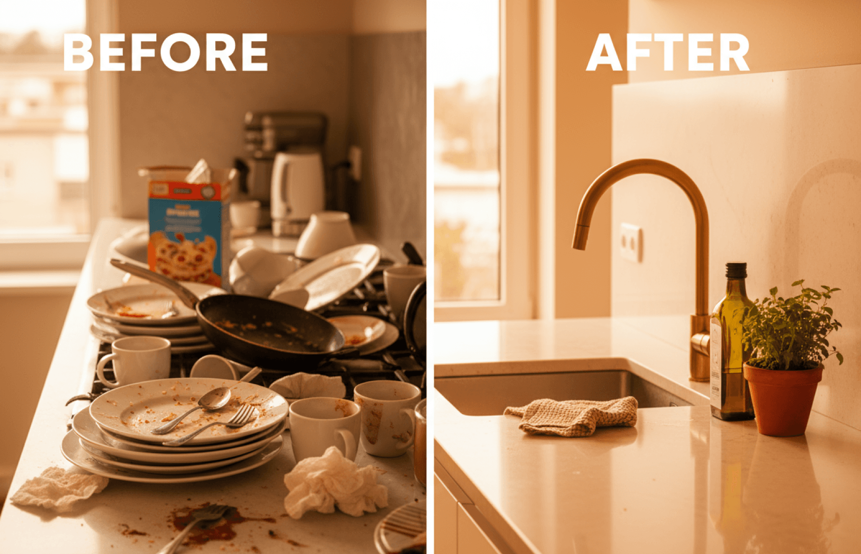 Susan's house was a mess despite her best efforts.