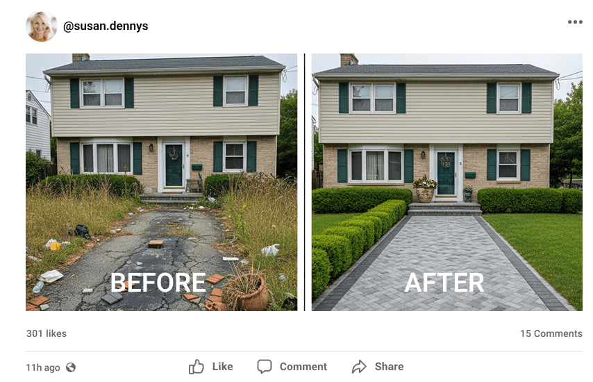 Susan's house after using Brainway.