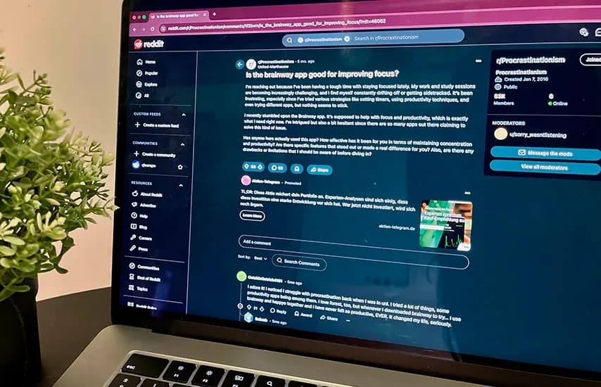 Brainway offers a personalized plan to beat procrastination, helps to create a daily routine, build lasting habits and track processes—all while discovering new ways to maintain focus.