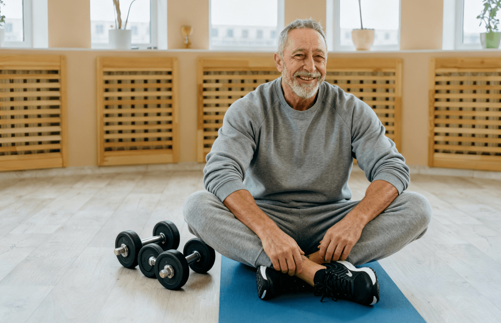 A man following the program.