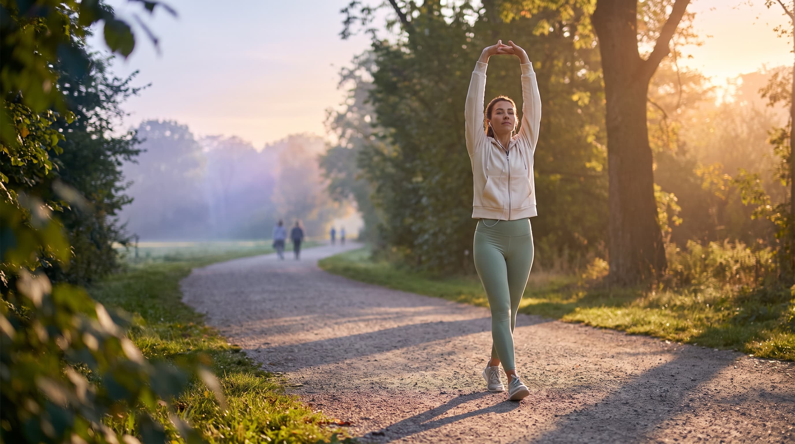 person walking outdoors