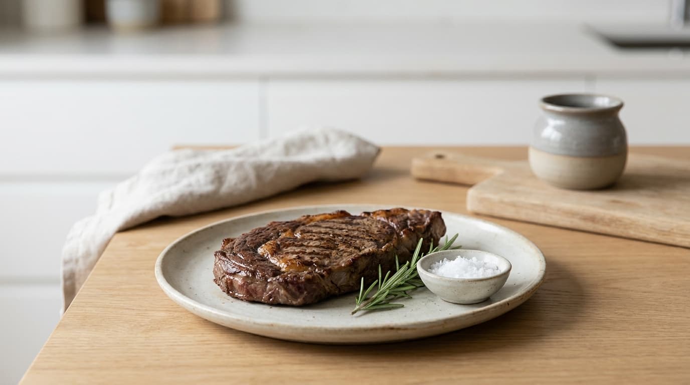 raw ribeye steak