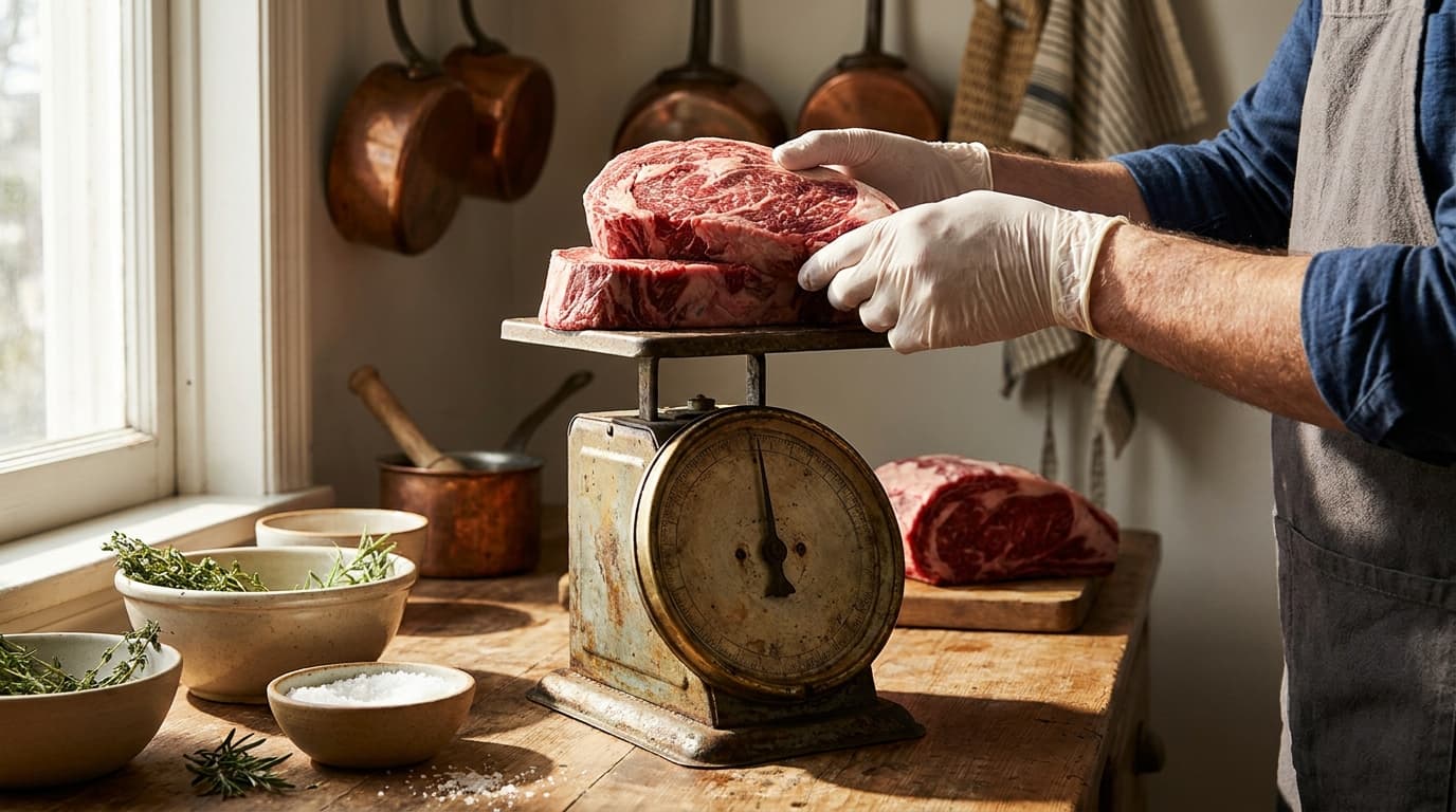 raw ribeye steak