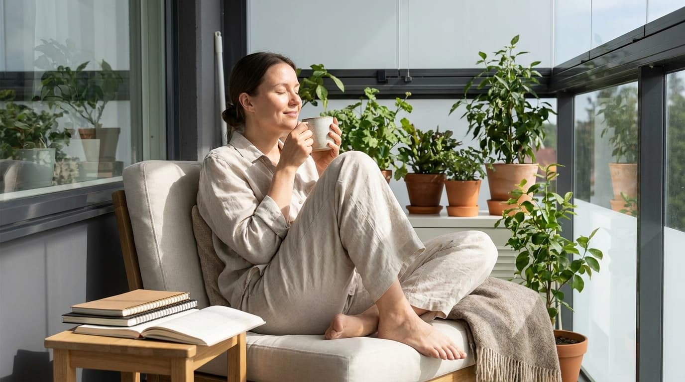 person resting outdoors