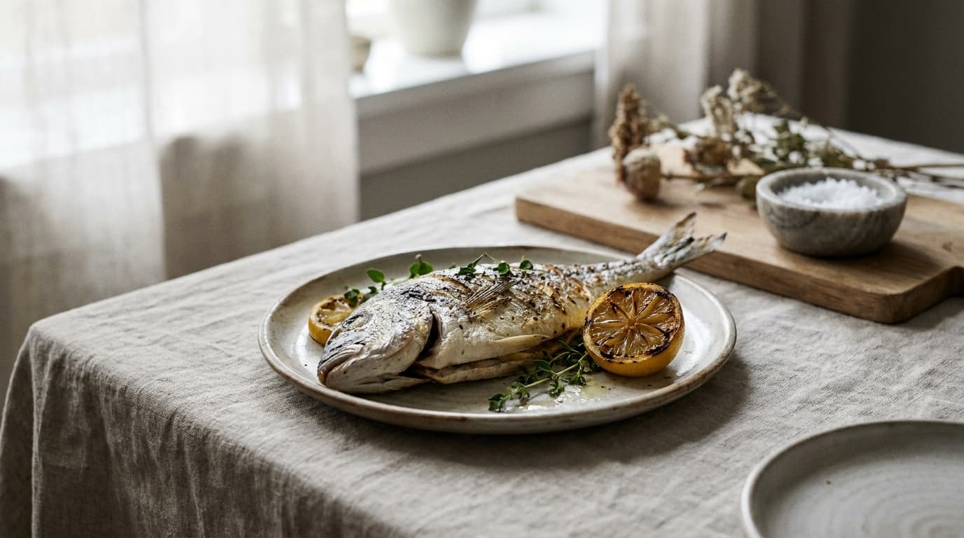 grilled salmon fillet