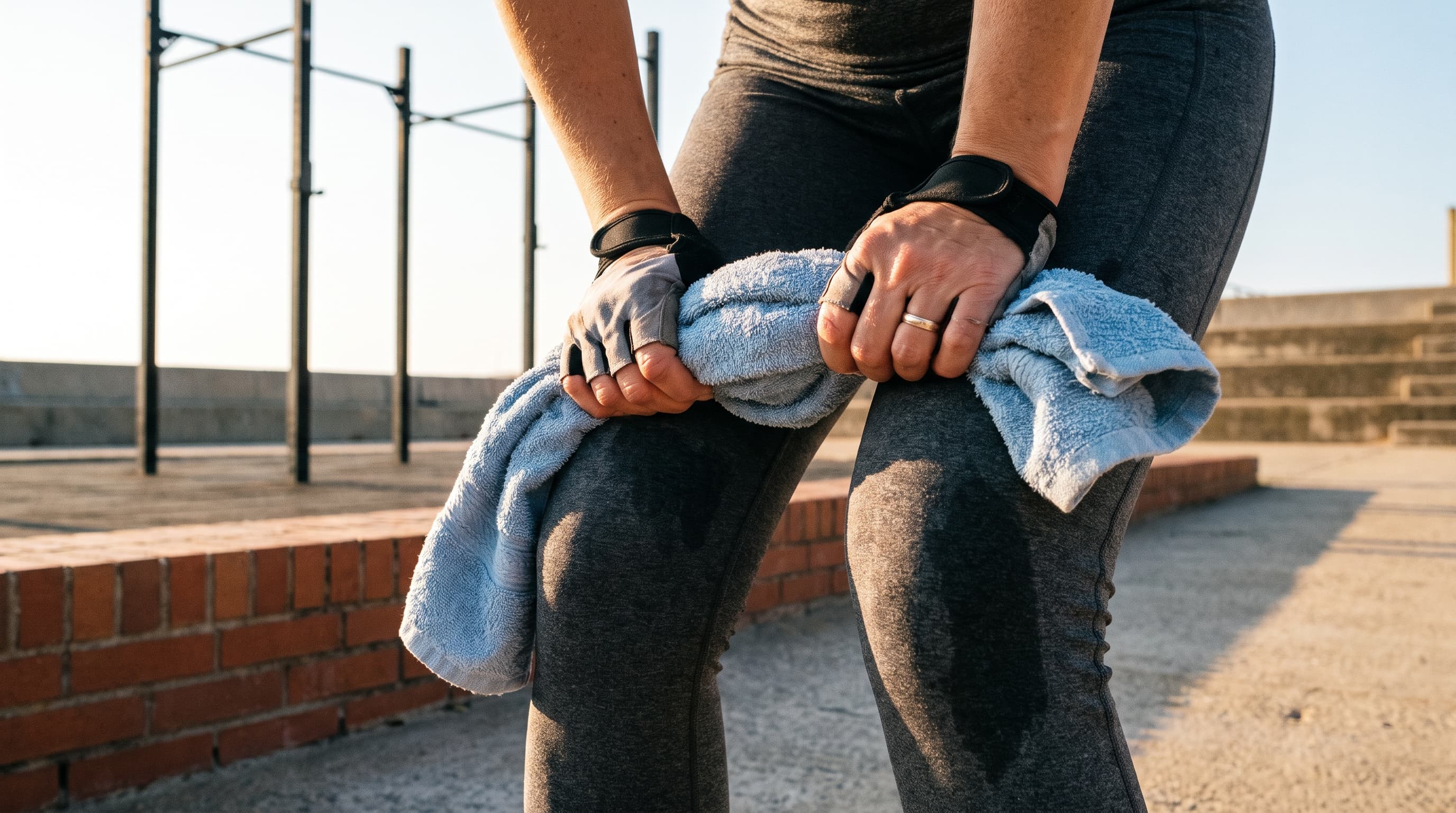 woman doing burpees